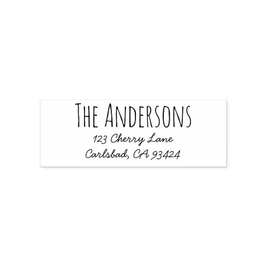 差出人住所スタンプ | Rae Dunnインスパイアフォント セルフインキングスタンプ (デザイン)