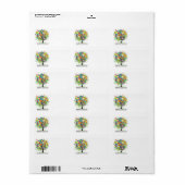 差出人住所テーブル ラベル (フルシート)