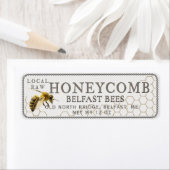 差出人住所ハニカム現実的なビーラベル ラベル (インサイチュ)