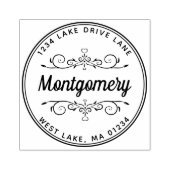 差出人住所ハートモダンスクリプトファミリ名 ラバースタンプ (インプリント)