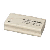 差出人住所パーソナライズされたスタンプサニーモーニングファ ラバースタンプ (スタンプ)