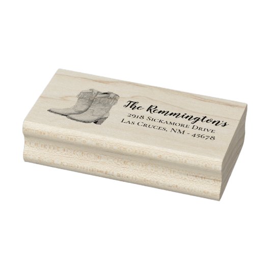 差出人住所パーソナライズされたスタンプブルーウッドバーンD ラバースタンプ (スタンプ)