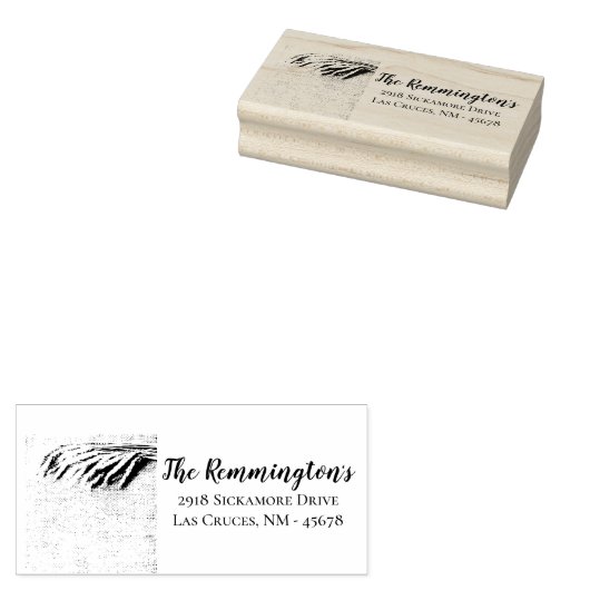 差出人住所パーソナライズされたスタンプ小麦オンバーラップ ラバースタンプ (押印)