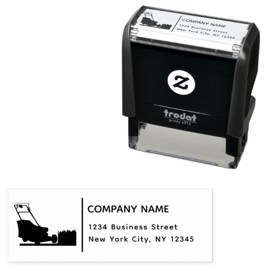 差出人住所ビジネスローンモーワーガーデナーグラス セルフインキングスタンプ (インサイチュ)