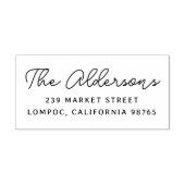 差出人住所モダンスクリプトファミリ名 セルフインキングスタンプ (デザイン)