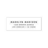 差出人住所モダンミニマリスト名 ラバースタンプ (インプリント)
