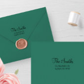 差出人住所モダンミニマルシンプル主義ファミリーナム ラバースタンプ