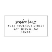 差出人住所モダンミニマル手書き ラバースタンプ (インプリント)