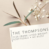 差出人住所モダンミニマ結婚リストカスタム セルフインキングスタンプ