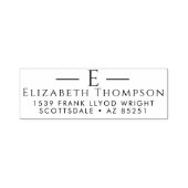 差出人住所モダンモノグエレガントラムカスタマイズ セルフインキングスタンプ (デザイン)