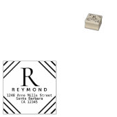 差出人住所モノグラム ラバースタンプ (押印)