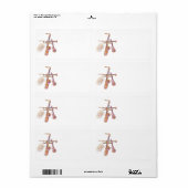 差出人住所ラベルとジャズ ラベル (フルシート)