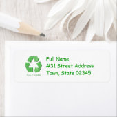 差出人住所ラベルのリサイクル ラベル (インサイチュ)