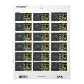 差出人住所ラベルひまわり本 ラベル (フルシート)