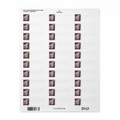 差出人住所ラベルを持つ ラベル (フルシート)