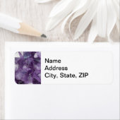 差出人住所ラベルアメジスト結晶 ラベル (インサイチュ)