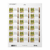 差出人住所ラベルサンフラワー先生 ラベル (フルシート)