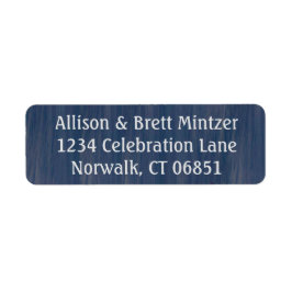 差出人住所ラベルシンプル海 ラベル