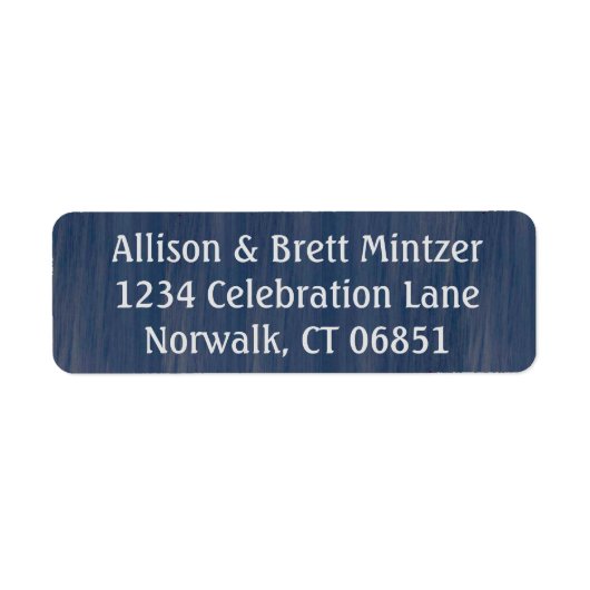 差出人住所ラベルシンプル海 ラベル (正面)