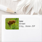 差出人住所ラベルズバイソンカーフイエローストーン ラベル (インサイチュ)