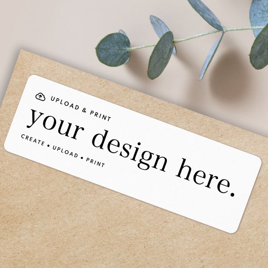 差出人住所ラベルデザインのアップロード ラベル