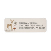 差出人住所ラベルボホウッドランド ラベル (正面)