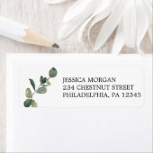 差出人住所ラベルユーカリ ラベル (インサイチュ)