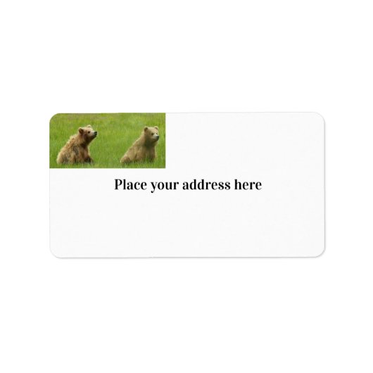 差出人住所ラベル付き ラベル (正面)