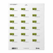 差出人住所ラベル付き ラベル (フルシート)