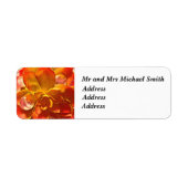 差出人住所ラベル火花 ラベル (正面)