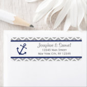 差出人住所ラベル航海のシボロンブルー ラベル (インサイチュ)