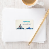 差出人住所ラベル航海の ラベル (インサイチュ)