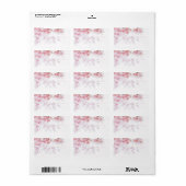 差出人住所ラベル:さくらんぼの花 ラベル (フルシート)