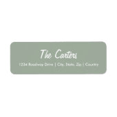 差出人住所ラベル – ウェディング招待固定 ラベル (正面)