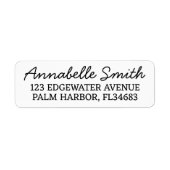 差出人住所ラベル/パーソナライズされた差出人住所 ラベル (正面)