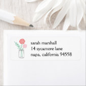 差出人住所ラベル |ボタニカル・メイソン・ジャー ラベル (インサイチュ)