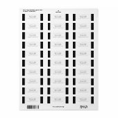 差出人住所ラベル::モダンスポット7 ラベル (フルシート)