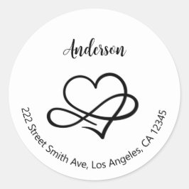 差出人住所ラベル ラウンドシール