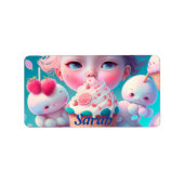 差出人住所ラベル ラベル (正面)