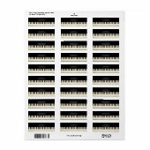 差出人住所ラベル ラベル (フルシート)