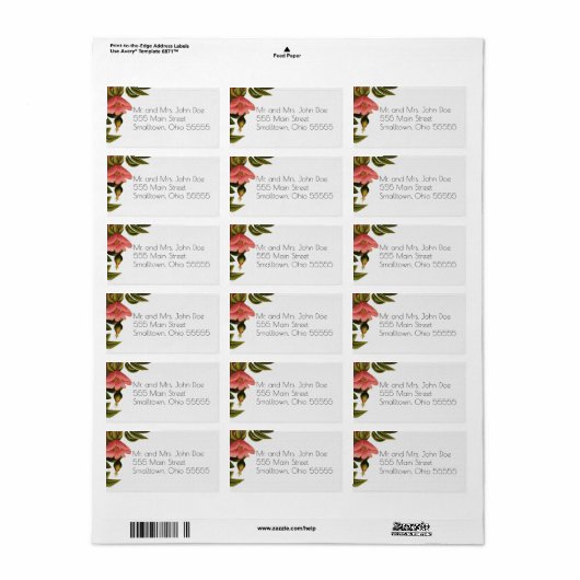 差出人住所ラベル ラベル (フルシート)