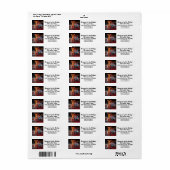 差出人住所ラベル ラベル (フルシート)