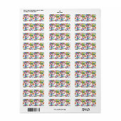 差出人住所ラベル ラベル (フルシート)