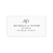 差出人住所ラベル ラベル (正面)