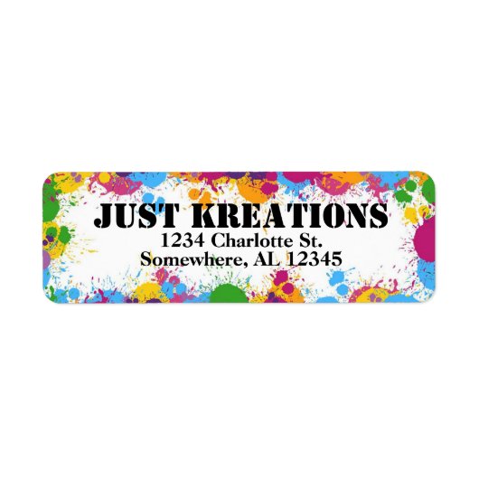 差出人住所ラベル ラベル (正面)