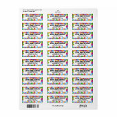 差出人住所ラベル ラベル (フルシート)