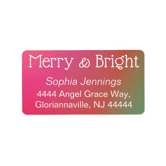 差出人住所ラベル ラベル (正面)