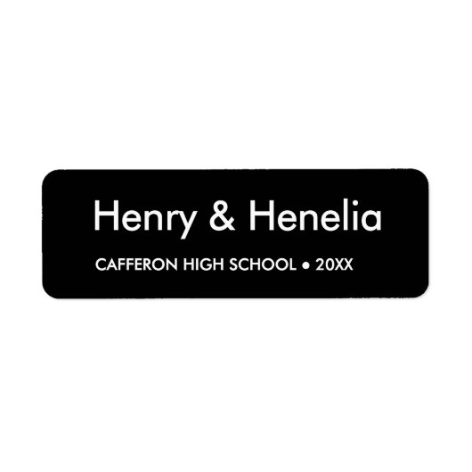 差出人住所ラベル ラベル (正面)