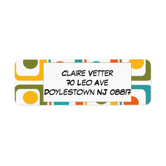 差出人住所ラベル ラベル (正面)