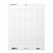 差出人住所ラベル ラベル (フルシート)